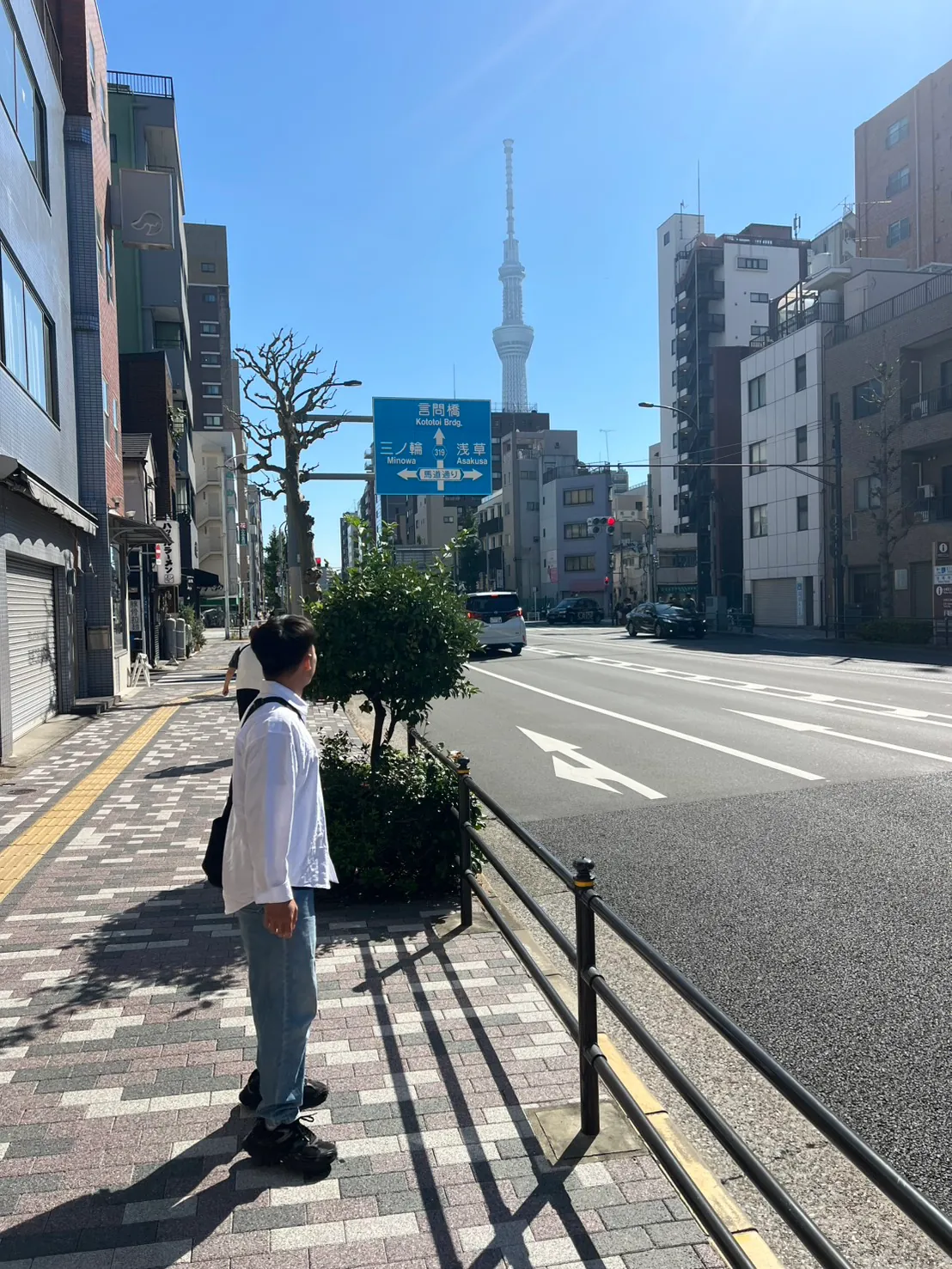 我從遠處看向晴空塔